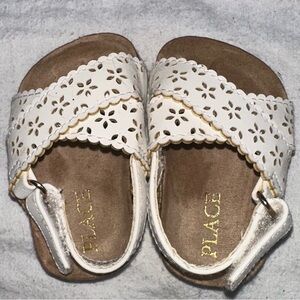 ✨Baby Girl White Floral Sandals | The Children’s Place